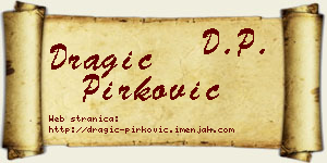 Dragić Pirković vizit kartica